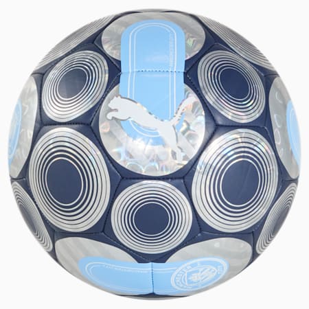 Pallone da calcio Manchester City ftblCULTURE+, Club Navy-Team Light Blue, small