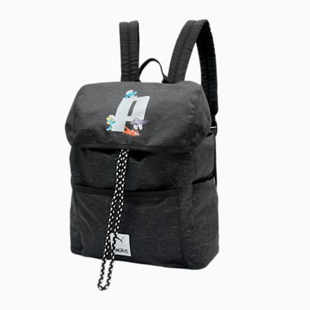 푸마 X SMURFS 백팩<br>PUMA x THE SMURFS Backpack, PUMA Black, small-KOR