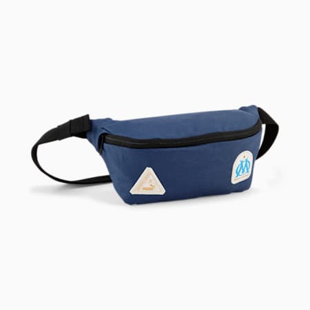 Olympique de Marseille Waist Bag, PUMA Navy-Bleu Azur, small