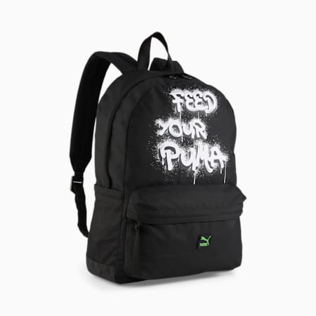Feed Your PUMA Youth Backpack, PUMA Black-Graphic, small