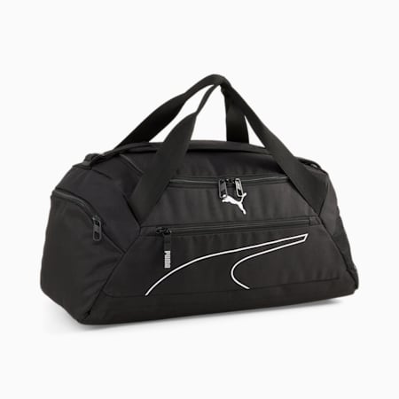 Fundamentals Small Sports Bag, Puma Black, small-THA