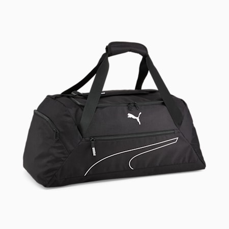 Fundamentals Medium Sports Bag, Puma Black, small