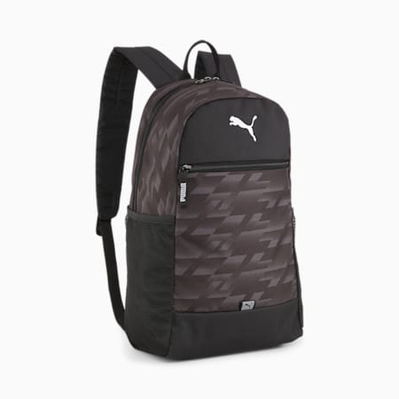 PUMA Beta Backpack, PUMA Black-AOP, small-THA