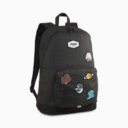 PUMA Patch Backpack, PUMA Black, small-IDN