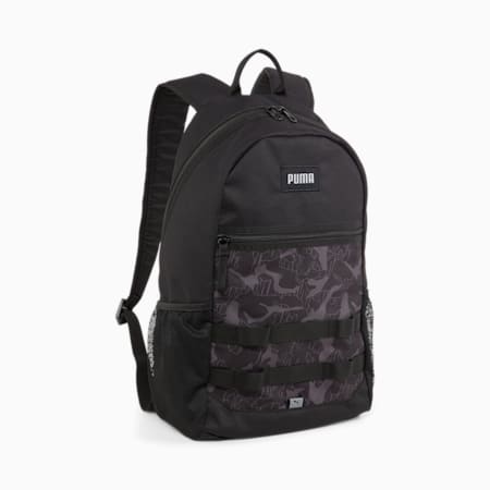 PUMA Style Backpack, PUMA Black-Cool Mid Gray-AOP, small-PHL