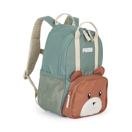 Woodlands Backpack Kids, Eucalyptus-Brown Mushroom-Bear, small-PHL