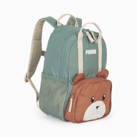 Woodlands Backpack Kids, Eucalyptus-Brown Mushroom-Bear, small-PHL