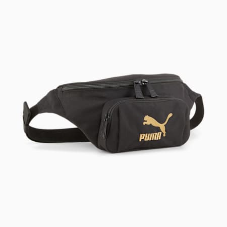 Classics Archive Waist Bag, PUMA Black-Golden, small-AUS