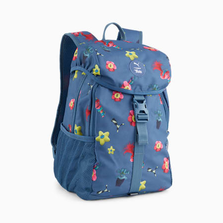 PUMA x TROLLS Backpack, Blue Horizon-AOP, small-IDN