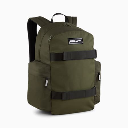 PUMA Deck Rucksack, Dark Olive, small