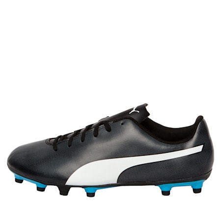 Rapido FG Men's Football Boots, Black-White-Iron Gate-Bleu, small-IND