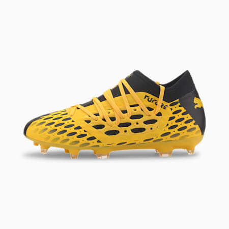 FUTURE 5.3 NETFIT FG/AG Youth Football Boots, ULTRA YELLOW-Puma Black, small-SEA