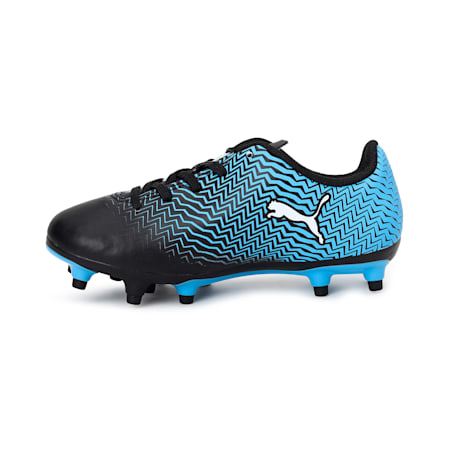 Rapido II FG Jr Football Boots, Luminous Blue-Black-White, small-IND