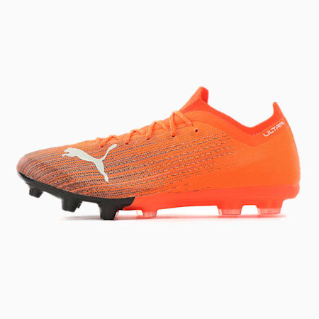 Puma公式 ウルトラ 1 1 Hg サッカー スパイク 硬い土 人工芝用 メンズ Shocking Orange Puma Black プーマ Shoes プーマ