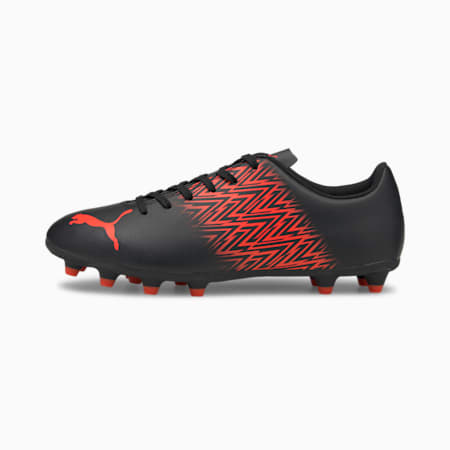 TACTO FG/AG Men's Football Boots, Puma Black-Red Blast, small-SEA