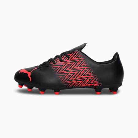 TACTO Men's Football Boots, Puma Black-Sunblaze, small-IND