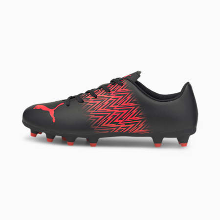 TACTO Youth Football Boots, Puma Black-Sunblaze, small-IND