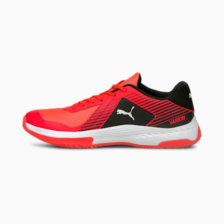 Varion Indoor Sports Shoes, Red Blast-Puma White-Puma Black, small