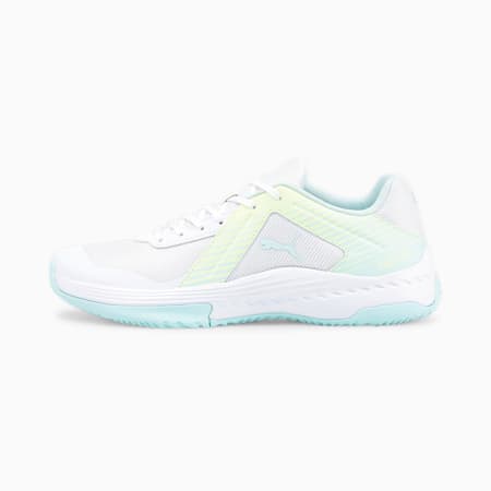 Buty Varion do sportów halowych, Puma White-Nitro Blue-Fizzy Light, small