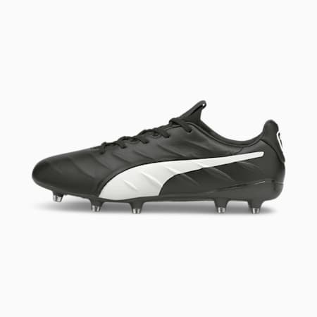KING Platinum 21 FG/AG voetbalschoenen heren, Puma Black-Puma White, small