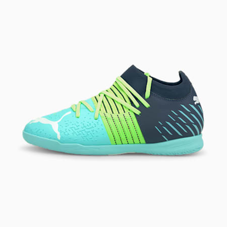 Młodzieżowe buty piłkarskie Future Z 3.2 IT, Green Glare-Elektro Aqua-Spellbound, small