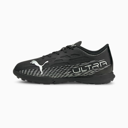 Chaussures de football ULTRA 4.3 TT enfant et adolescent, Puma Black-Puma Silver-Asphalt, small