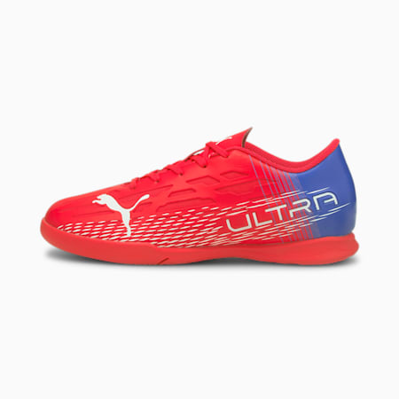 ULTRA 4.3 IT Youth Football Boots, Sunblaze-Puma White-Bluemazing, small-AUS