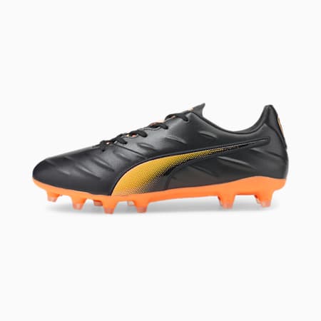 King Pro 21 FG Football Boots, Puma Black-Neon Citrus, small-GBR
