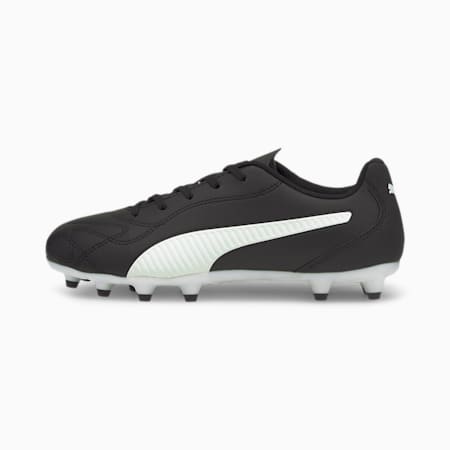 Monarch II FG/AG Youth Football Boots, Puma Black-Puma White, small-THA