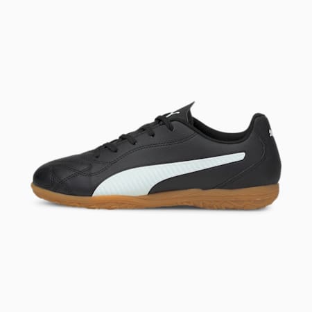 รองเท้าฟุตบอลเด็กโต Monarch II IT, Puma Black-Puma White