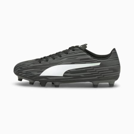 Rapido III Men's Football Boots, Puma Black-Puma White-CASTLEROCK, small-IND
