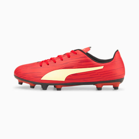 Rapido III Men's Football Boots, High Risk Red-Fresh Yellow-Chili Pepper, small-IND