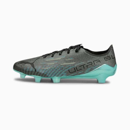 ULTRA SL Tech FG Men's Football Boots, Puma Aged Silver-Puma Black-Elektro Aqua, small-GBR