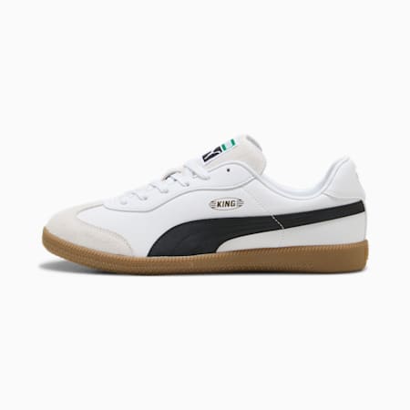 KING 21 IT Football Boots, Puma White-Puma Black-Gum, small-THA