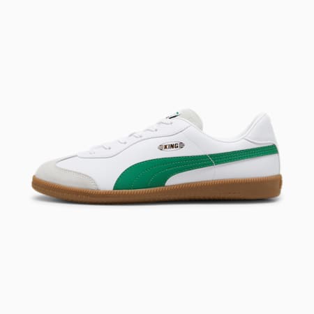 KING 21 IT Football Boots, PUMA White-Archive Green, small