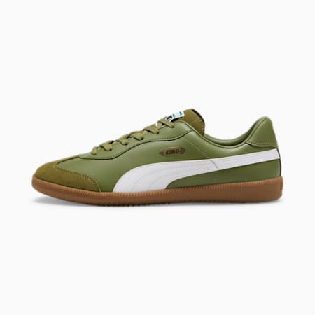 Chaussure de futsal KING 21 IT, Olive Green-PUMA White, small