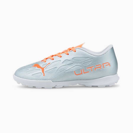 ULTRA 4.4 TT Youth Football Boots, Diamond Silver-Neon Citrus, small-PHL