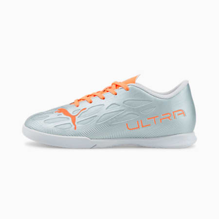 ULTRA 4.4 IT Youth Football Boots, Diamond Silver-Neon Citrus, small