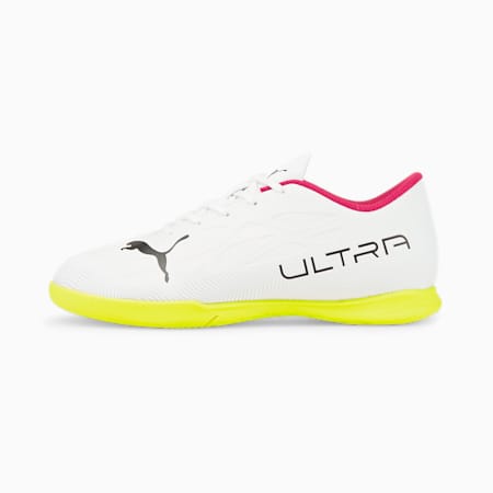 ULTRA 4.4 IT Youth Football Boots, Puma White-Puma Black-Yellow Alert, small