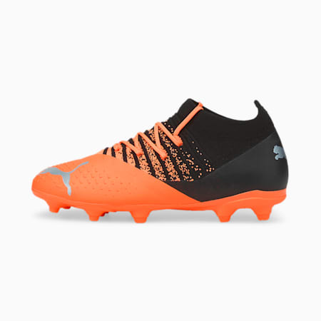 FUTURE 3.3 FG/AG Youth Football Boots, Neon Citrus-Diamond Silver-Puma Black, small-SEA