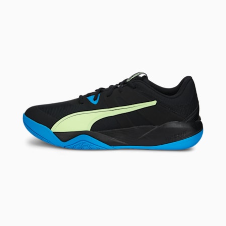 Eliminate Pro II Indoor Sports Shoes, Puma Black-Fizzy Light-Ocean Dive, small-GBR