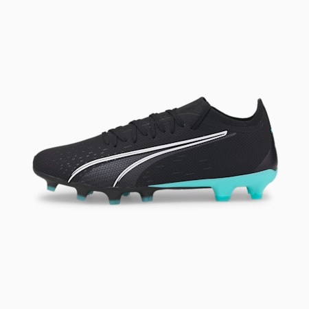 Ultra Match FG/AG Men's Football Boots, Puma Black-Puma White-Elektro Aqua, small-AUS