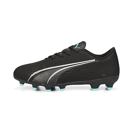 Ultra Play FG/AG Youth Football Boots, Puma Black-Puma White-Elektro Aqua, small-AUS