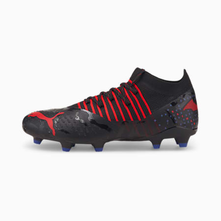 PUMA x BATMAN FUTURE 3.3 FG/AG Football Boots Men, Puma Black-High Risk Red-Surf The Web-Asphalt, small-THA