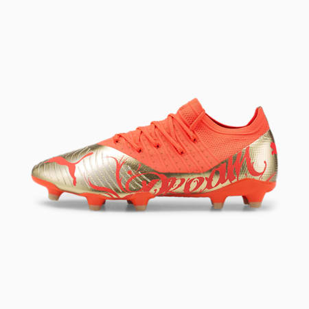 Neymar Jr FUTURE 2.4 FG/AG Football Boots Men, Fiery Coral-Gold, small-IDN