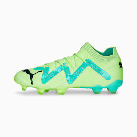 FUTURE ULTIMATE FG/AG Football Boots, Fast Yellow-PUMA Black-Electric Peppermint, small-THA