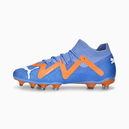 FUTURE Pro FG/AG Football Boots, Blue Glimmer-PUMA White-Ultra Orange, small-SEA