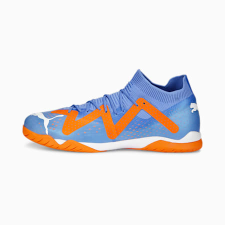 حذاء كرة القدم FUTURE Match IT, Blue Glimmer-PUMA White-Ultra Orange, small-DFA