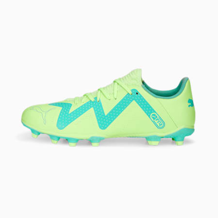 FUTURE Play FG/AG Unisex Football Boots, Fast Yellow-PUMA Black-Electric Peppermint, small-AUS