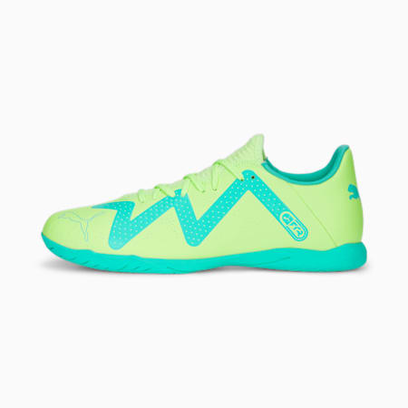 حذاء كرة القدم FUTURE Play IT, Fast Yellow-PUMA Black-Electric Peppermint, small-DFA